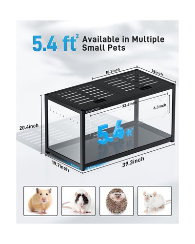 BUCATSTATE Hamster Cage 3.0: Large Metal Rat Cage Stackable with Top Access E... - 第 2/9 張圖片