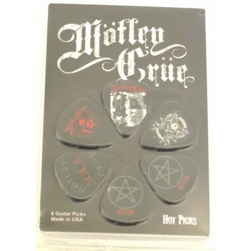 PACK OF 6 MOTLEY CRUE PLECTRUMS PICKS BY HOT PICKS Free Shipping UK - Picture 2 of 2