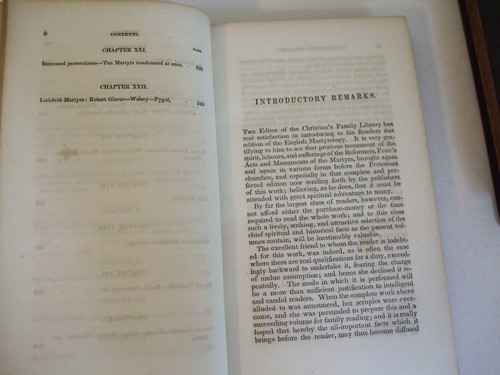 1843 The English Martyrology Abridged from Fox (Set). Presbyterian Publication - Picture 8 of 13