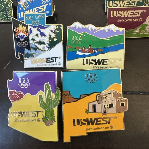 Olympic USWEST Team USA State Pins -OR, ID, UT, AZ, NM, CO, ND, SD, NE, MN, IA - Picture 3 of 5