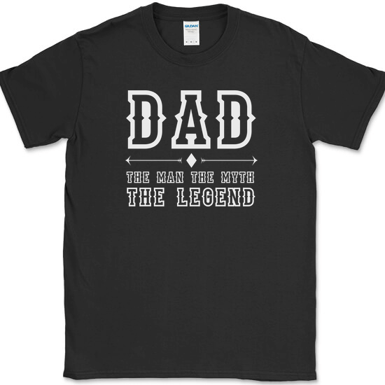 Dad The Man The Myth The Legend T-Shirt Funny Fathers Day Gift Humor Tee