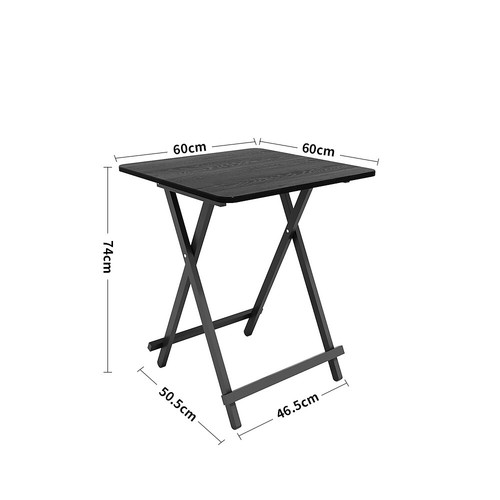 Folding Dining Table Chairs with Metal Legs Office Home Kitchen Room Furnitures - Picture 23 of 57