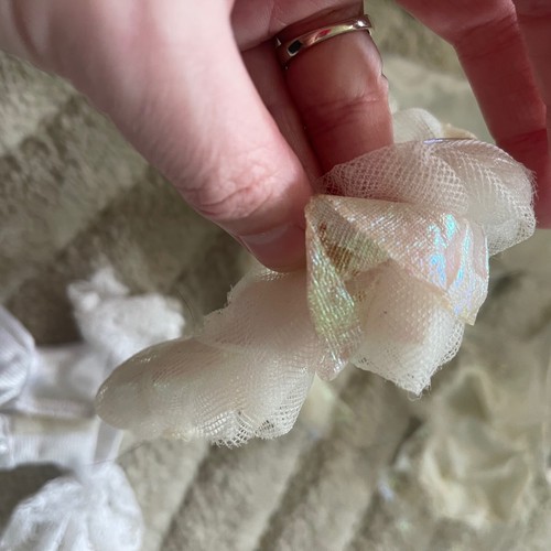 Barbie Doll Wedding Dress Lot 80s 90s Veil Tights Lace Bridal Bride 3469 - L - Picture 6 of 14