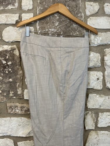 White House Black Market Legacy Dress Pants Flare Leg Sz 12R Cream Tan $98 NWT - Picture 3 of 6