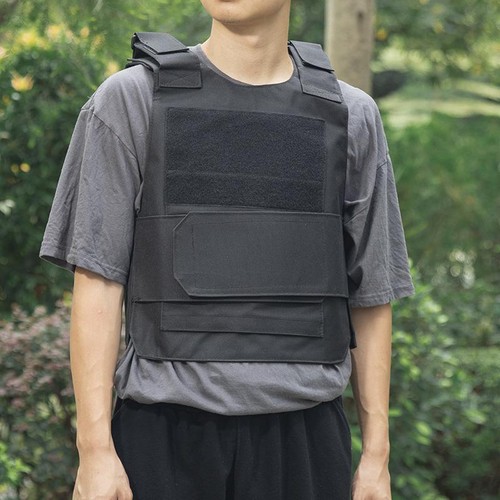 Body Bulletproof Vest Front Back Plates Armor Tactical Jacket Guard Security Kit - Picture 9 of 16
