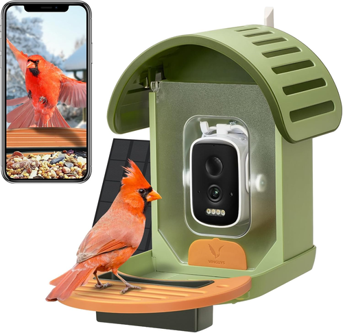 ® Bird Feeder with Camera Solar Powered, Smart Bird Feeder Camera AI Identifies - 第 12/12 張圖片