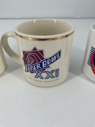 Lot of 3 Vintage Coffee Mugs Super Bowls XII, XXI, XXIV Broncos Cowboys 49ers - Picture 7 of 8