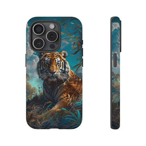 Bengal Tiger Perched Cat Phone Case for iPhone, Samsung Galaxy, Pixel - 第 8/139 張圖片