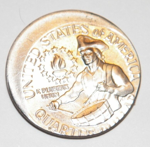1976 OFF CENTER BICENTENNIAL QUARTER - Picture 4 of 4