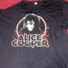 ALICE COOPER SCHOOLS OUT FOREVER COTTON BAND T-SHIRT BLACK SIZE XL