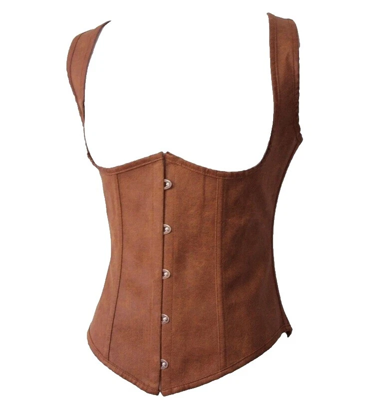 Corsés y Bustiers Victoriano Piel Sintética para Mujeres