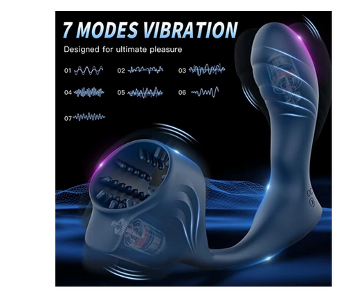 MALE PROSTATE MASSAGER VIBRATING DEVICE WITH SLEEVE STIMULATOR FOR WOMEN AND MEN - Picture 2 of 6