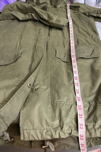 Khaki Parka Coat Womens Size 12 - Picture 13 of 13
