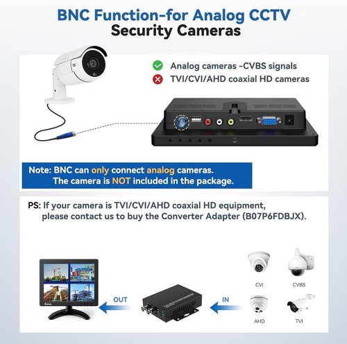 High-Brightness 8-Inch IPS Display for CCTV & Gaming - Dual Installation Options - Picture 7 of 10