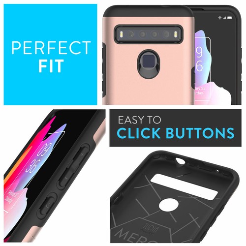 TUDIA Slim-Fit MERGE Dual Layer Protective Cover Case for TCL 10L - Picture 29 of 50