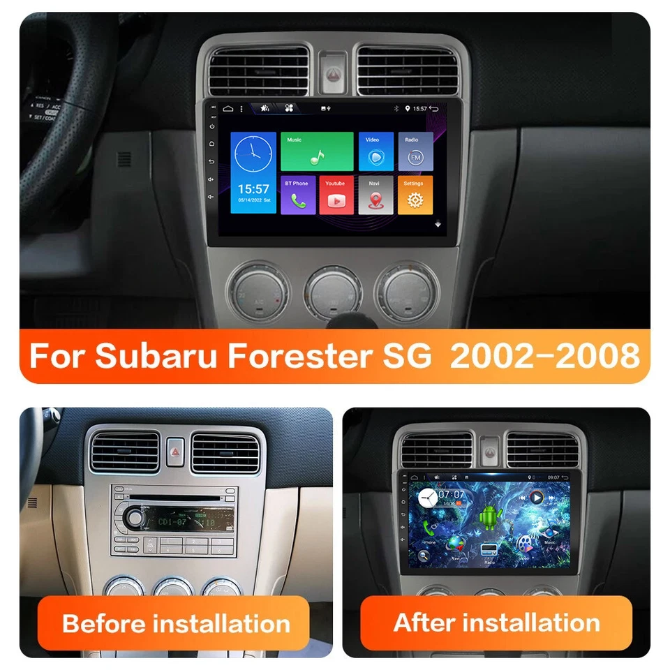 Car Play Autoradio Für Subaru Forester 2003-2008 Android 14.0 Navigation GPS DSP - Bild 2 von 4