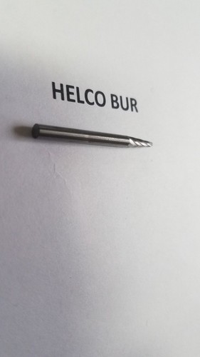 Carbide Bur Bit SL-41S 1/8" Diameter 3/8" Cut Tapered Burr, 1/8" Shank - Picture 3 of 3