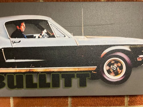 30x12 framed BULLITT CANVAS PRINT Film movie 1968 Mustang Steve McQueen wall art - Picture 5 of 7