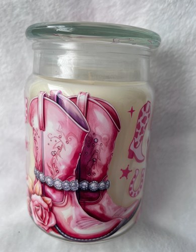 Cowgirl Howdy Duftkerze 18oz groß duftend 95h Brenndauer Country Yeehaw - Bild 3 von 4