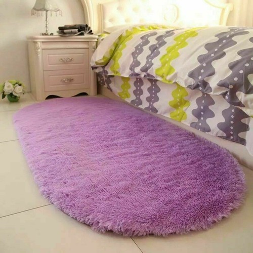 Area Bedroom Shaggy Anti-Skid Floor Dining Rugs Mat Carpet Rug Fluffy Room Home - Picture 12 of 13
