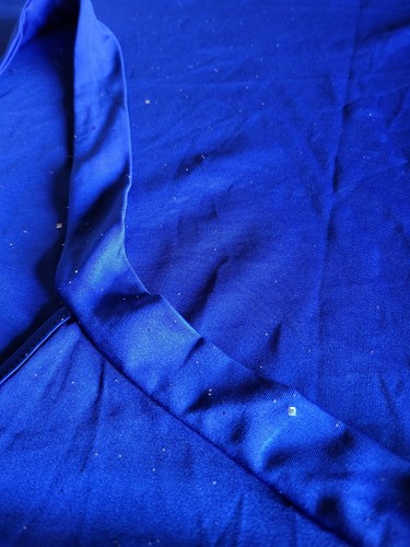 Sequin Halter Neck Top Sleeveless Backless Royal Blue Size 16 X 2 Project - Picture 6 of 8