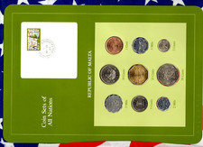 Coin Sets of All Nations Malta 1972 -1982 2 & 3 Mils 1982 UNC 2 cent 1982