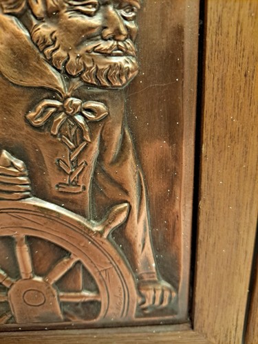 Set Of 2 Vintage A. Nadeau Copper Embossed Framed Art No.23&25 - Picture 3 of 10
