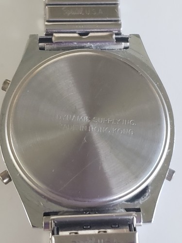 Reloj De Colección Futura LCD Digital Tono Plateado Cuarzo Para Hombre Nueva Batería Speidel en Caja - Imagen 9 de 11