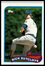1989 Topps #520 Rick Sutcliffe Chicago Cubs