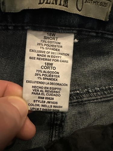 Stretch Classic Denim Jeans Just In Size Women's 18W - Picture 4 of 10