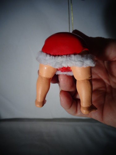 Bradford Exchange Santa It's Not Easy Being Cute Christmas Baby Ornament - Picture 4 of 6