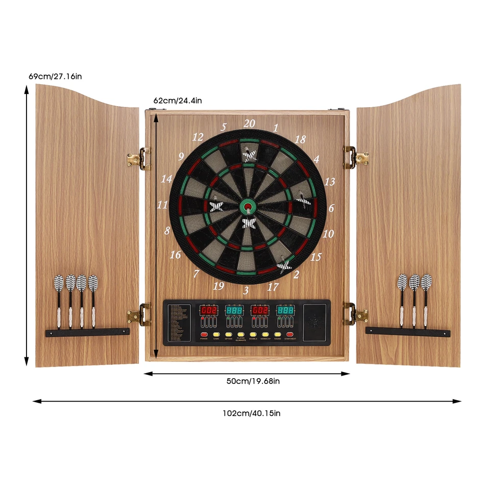 Take Aim Electronic Dart Machine Dart Board Cabinet Set For Commercial & Home - Image 3 of 4