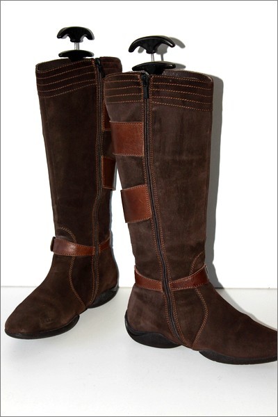 GEOX Bottes Daim Daim Bottes Marron Foncé Talons Plats T 39 TTBE e26ee9 GEOX Bottes Daim Daim Bottes Marron Foncé Talons Plats T 39 TTBE e26ee9