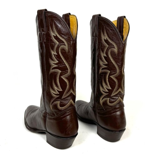 Botas de Vaquero Nocona Clásicas Marrón para Mujer Talla 7C Punta Redonda Excelente Estado - Imagen 14 de 18