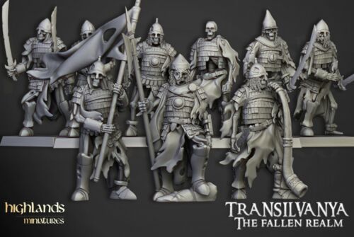 Skelett Boyar Guard, Wargames Fantasy Untote Skelett Krieger Ritter Miniatur - Bild 10 von 12