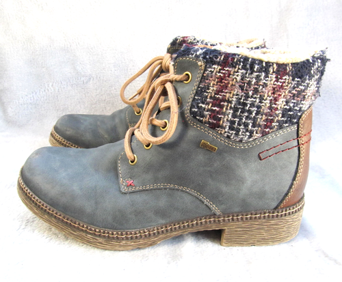 Spring Step Boots Womens 40 (7.5 US) Marylee N 16604 Lace Zip Fleece Lined - Picture 4 of 11