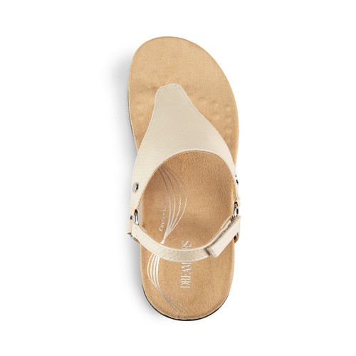 Women Flat Sandals Arch Support Soft Cushion Summer T-Strap Thong Sandals - Picture 39 of 58