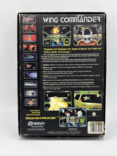 1990 Wing Commander Vintage PC Game 3-D Space Combat Simulator IBM/PC Nice/Clean - Picture 9 of 13