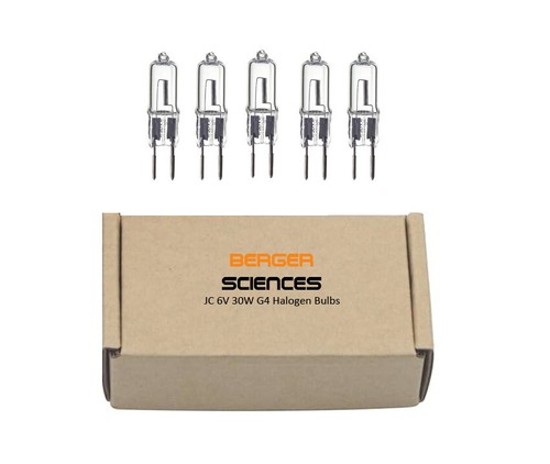 5 - Pack Extended-Life 6V 30W Microscope Halogen Bulb G4 T3 JC Replaces Philips - Bild 1 von 4