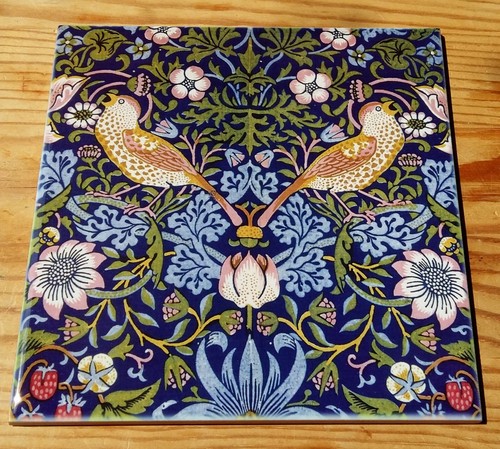 William Morris "Lodden" ceramic tile (12 designs, 15 x 15cm) - Picture 6 of 37