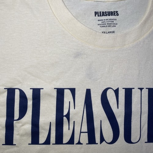 Pleasures Logo Tee XXL Yellow 100% Cotton Skate Streetwear Graphic T Shirt NWT - Picture 8 of 10