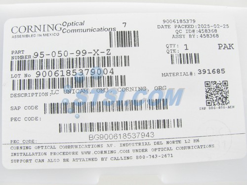 23-PACK Corning Unicam LC OM3/OM4 MM Fiber Optic Connector 95-050-99-X-Z ~STSI - Picture 2 of 4