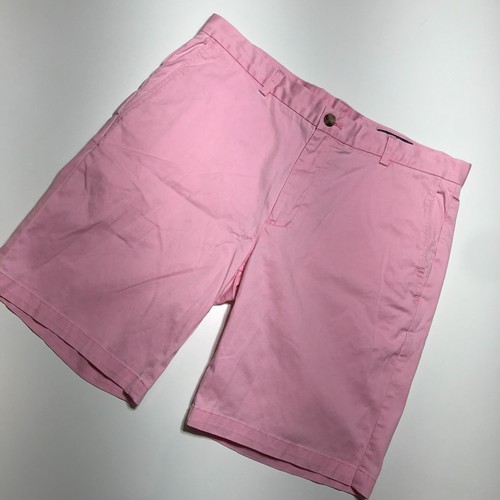 Vineyard Vines Breaker Short Mens Sz 35 Cotton Twill Chino Flexible 9 Inch Pink - Picture 2 of 16