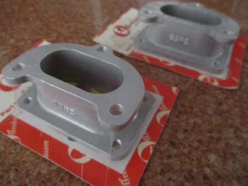 VINTAGE SEALED HOT ROD DEUCE OFFENHAUSER STROMBERG FORD SCTA CARBURETOR ADAPTORS - Picture 3 of 8