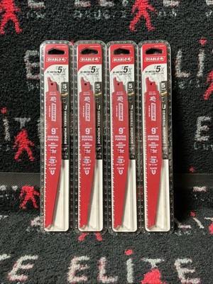 Diablo DS0914BGP5 9''  8/14 TPI General Purpose Blade Lot Of 4 , 20 Blades Total