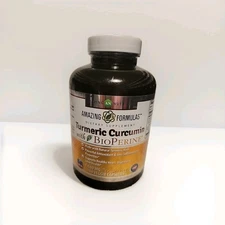 Amazing Formulas Turmeric & Ginger/ BioPerine 1500mg. 180caps Exp.5/26 Free Ship