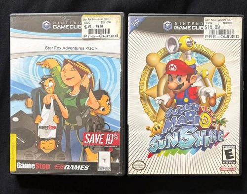 New ListingSuper Mario Sunshine and Star Fox Adventures Nintendo Gamecube Lot Of 2 untested