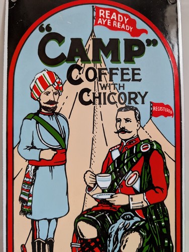 CAMP COFFEE - Enamel / Metal Sign - Bar Restaurant Advertising Cafe Bistro Pub - Picture 17 of 22