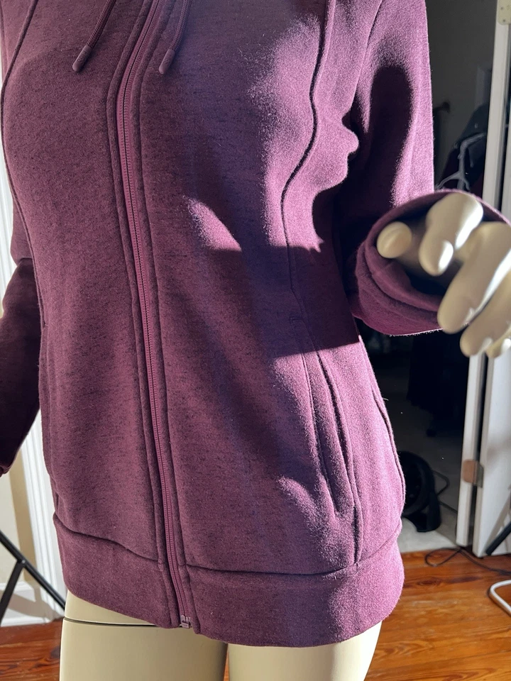 Sudadera con capucha Figs On-Shift cremallera completa, para mujer talla S, sombra púrpura, nueva sin etiquetas Foto 3 de 4