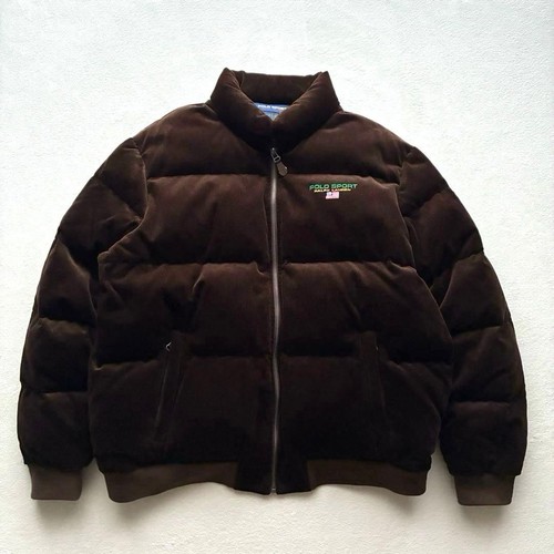 Kiwami Polo Sport Corduroy Down Jacket XXL Embroidered Logo Used - Picture 1 of 10